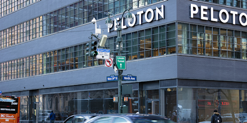 Peloton storefront in New York City