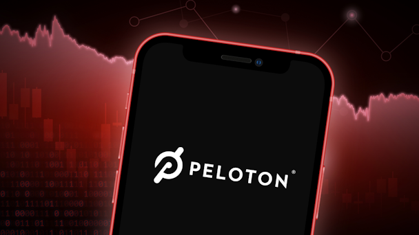 Peloton logo on phone screen 