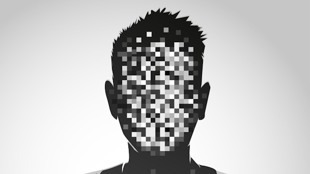 Pixelated head