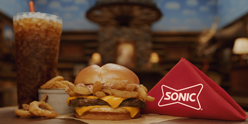 Sonic burger and drink