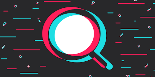 TikTok styling of graphic depicting a magnifying glass