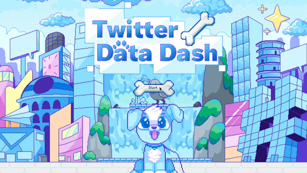 Twitter data game screen