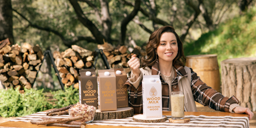 Wood Milk promo with Audrey Plaza