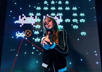 A female gamer