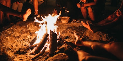 A bonfire