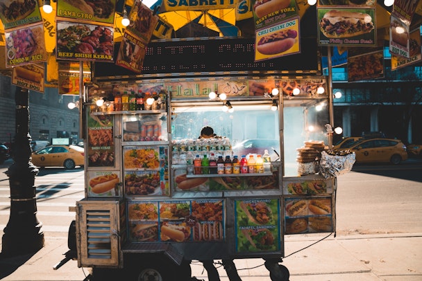 A street vendor in NYC