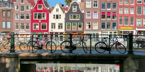 The view from an Amsterdam canal