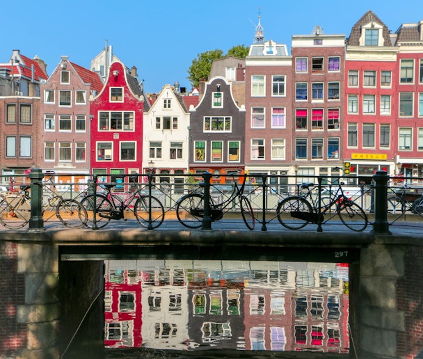 The view from an Amsterdam canal