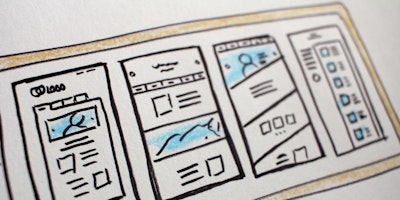 Wireframes for a website