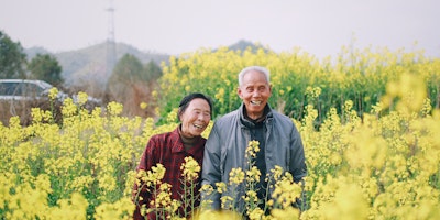 An elderly Chinese couple