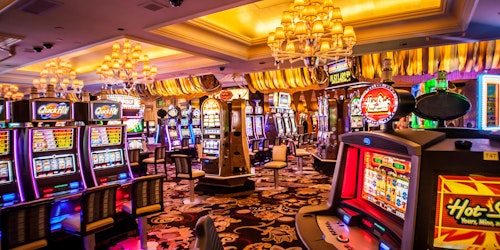 The interior of a casino