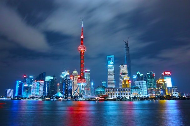 The Waitan waterfront area of Shanghai