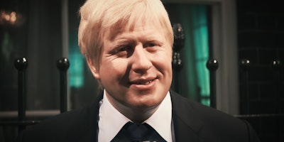 A waxwork of Boris Johnson