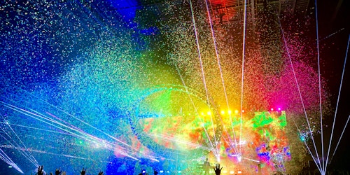 A colorful live event