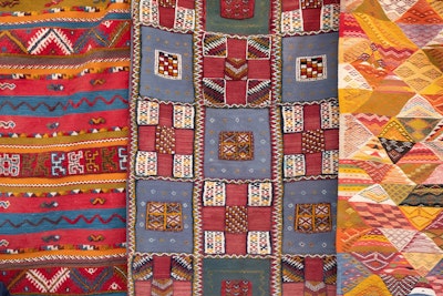 Some brightly-colored textiles