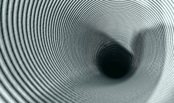 The inside of a pipe