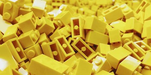 Yellow Lego bricks