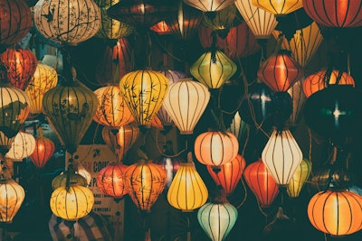 A range of different looking lanterns