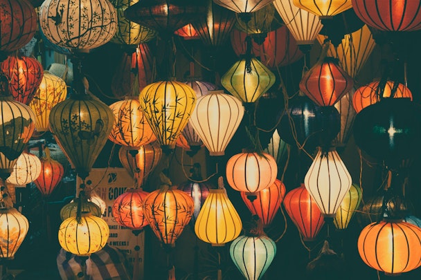 A range of different looking lanterns