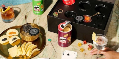 Pringles and caviar - a high-low food collabaoration