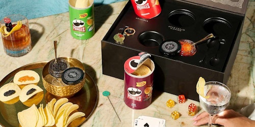 Pringles and caviar - a high-low food collabaoration