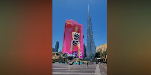 3D Barbie takes over the streets of Dubai 