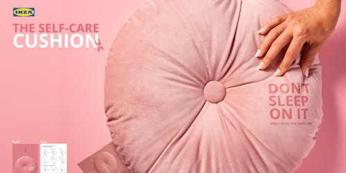 Ikea Saudi Arabia distributes breast cancer awareness cushions Ikea Saudi Arabia distributes breast cancer awareness cushions