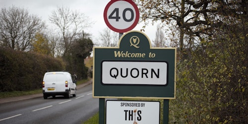 This sponsors English town called Quorn in Veganuary marketing stunt