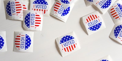 I voted stickers for US election 