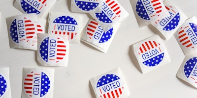 I voted stickers for US election 