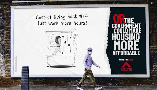 Shelter mocks the government for its cost of living ‘hacks’