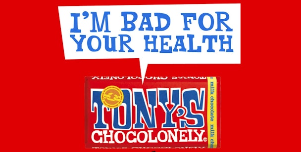 Tony's Chocolonely adapts packaging and ad campaigns to warn about sugar consumption