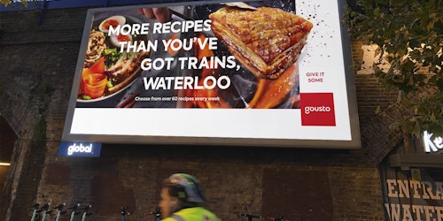 Gousto 'Give It Some' campaign out of home UK station takeover 