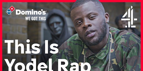 Channel 4 tied with Domino's for Yodel Rap 