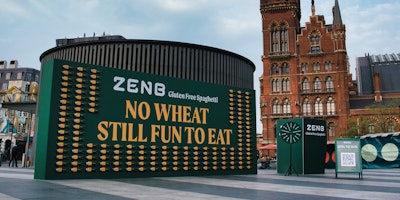 Zenb promotes gluten-free spaghetti with interactive billboards in London 
