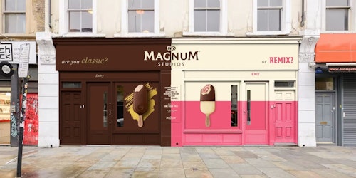 Magnum Studios has created a week-long pop-up immersive experience in Shoreditch where guests can taste their newly launched remix range.  Opening to the public on Thursday 14th July, the space is co-curated by four UK’s content creators - Cat Burns, Char