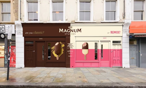 Magnum Studios has created a week-long pop-up immersive experience in Shoreditch where guests can taste their newly launched remix range.  Opening to the public on Thursday 14th July, the space is co-curated by four UK’s content creators - Cat Burns, Char