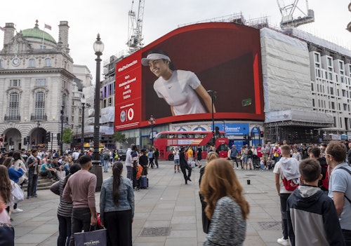Vodafone installs 3D interactive digital avatar of Emma Raducanu to mark Wimbledon partnership