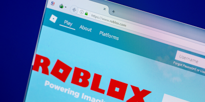 Homepage of the roblox.com website