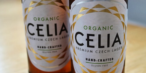 Celia Organic, gluten free vegan friendly lager