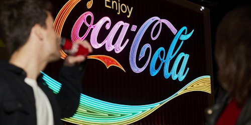 Coca-Cola rainbow