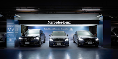 Mercedes Benz Pop Up showroom saw the brand take over carparks for Bangkok International Motor Show