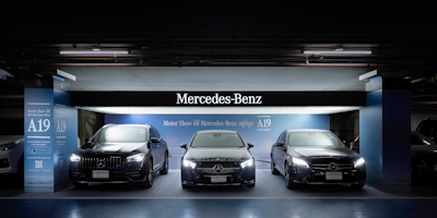 Mercedes Benz Pop Up showroom saw the brand take over carparks for Bangkok International Motor Show