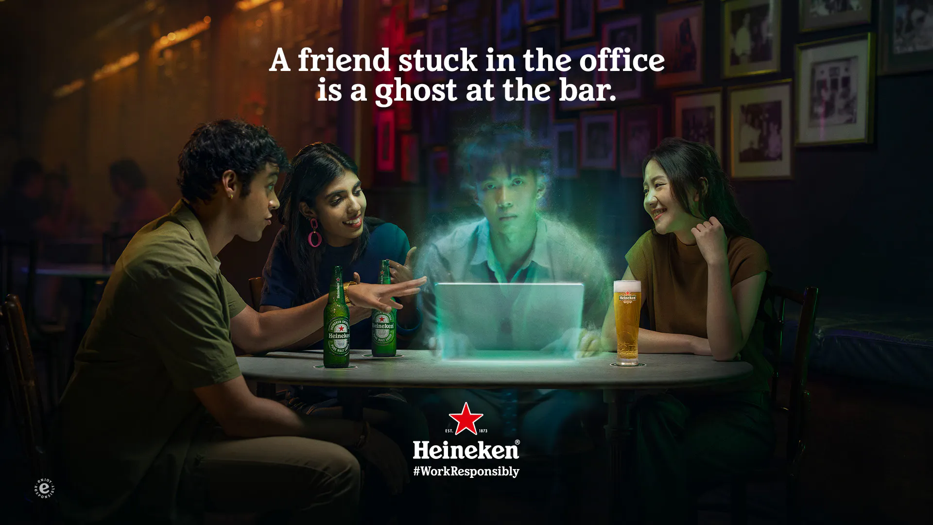 The Drum | Heineken "Ghosted Bar" Campaign Urges Young People To Stop Work And Socialise With Friends - Vimarsana News
