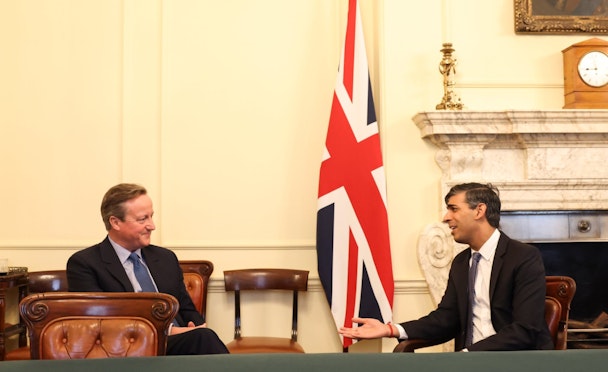 Rishi Sunak meets David Cameron