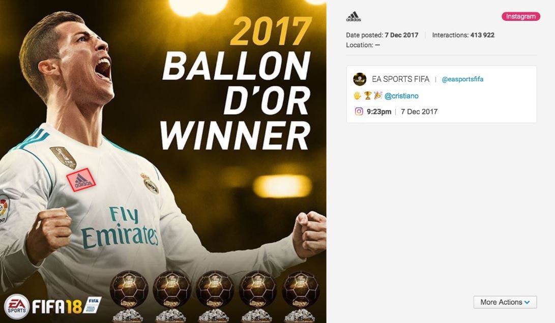 Brandwatch Adidas has the most shared logo of any brand on social