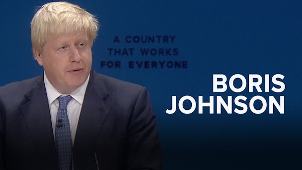 Boris Johnson Tory conference 2016