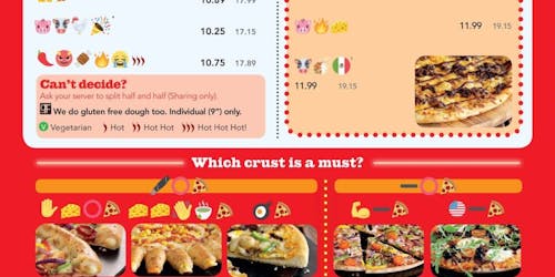 Pizza Hut emoji menu Pizza Hut emoji menu