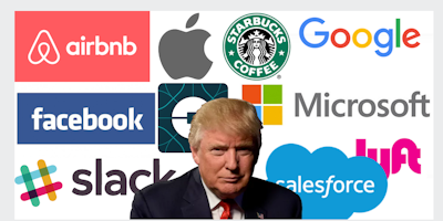 Brands against Trump's travel ban