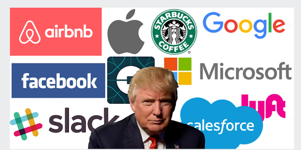 Brands against Trump's travel ban